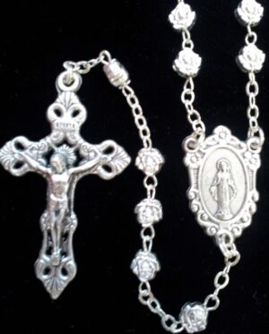 Silver Roses Rosary