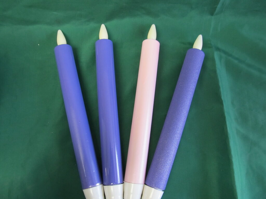 Battery Operated Advent Taper Candles Style