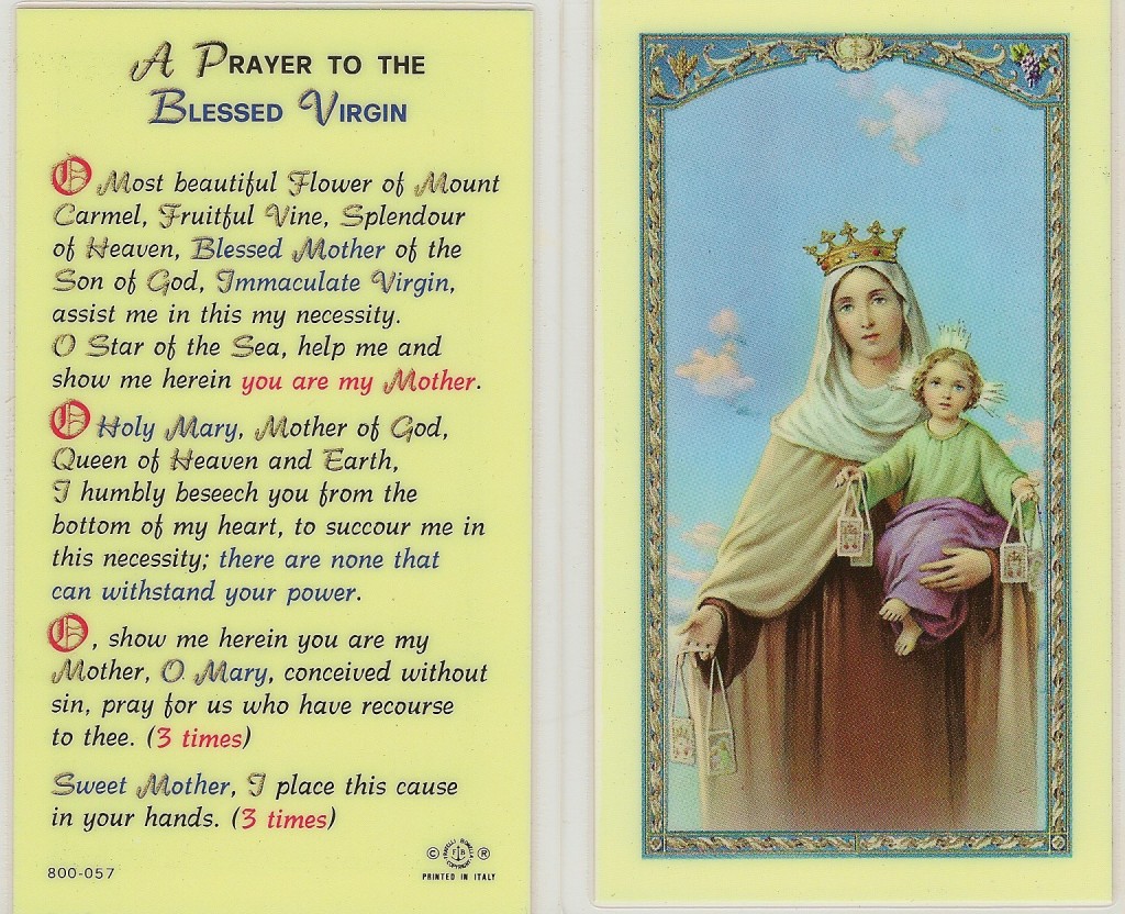 A PRAYER TO THE BLESSED VIRGIN