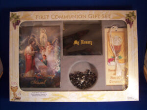 Boy First Communion Blessed Trinity Missal Gift Set